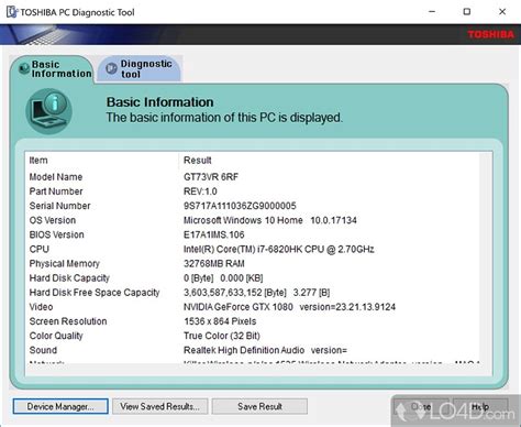 toshiba hard drive diagnostic tool